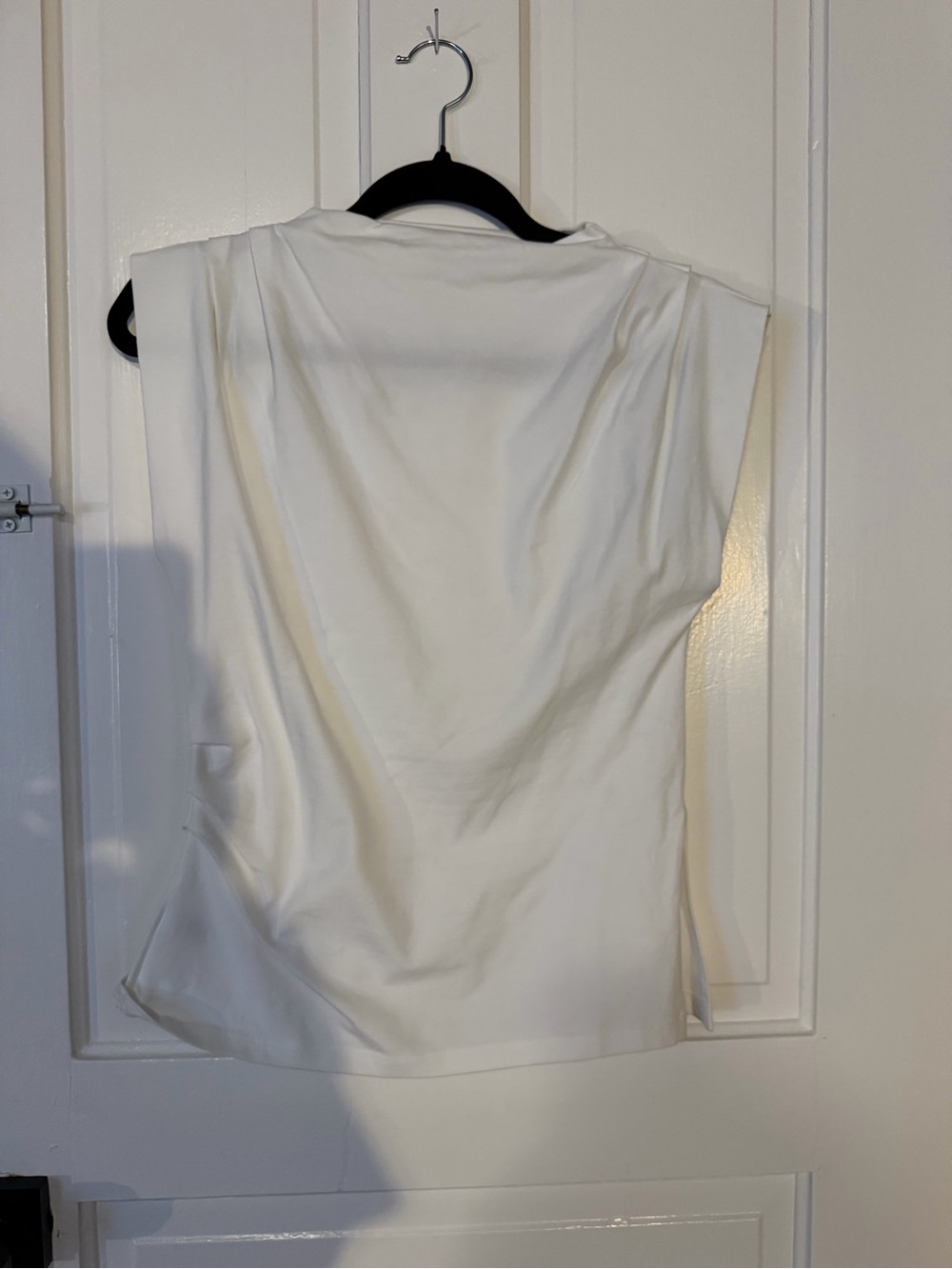 Sleeveless White Women's Top - Classic Minimalist Style